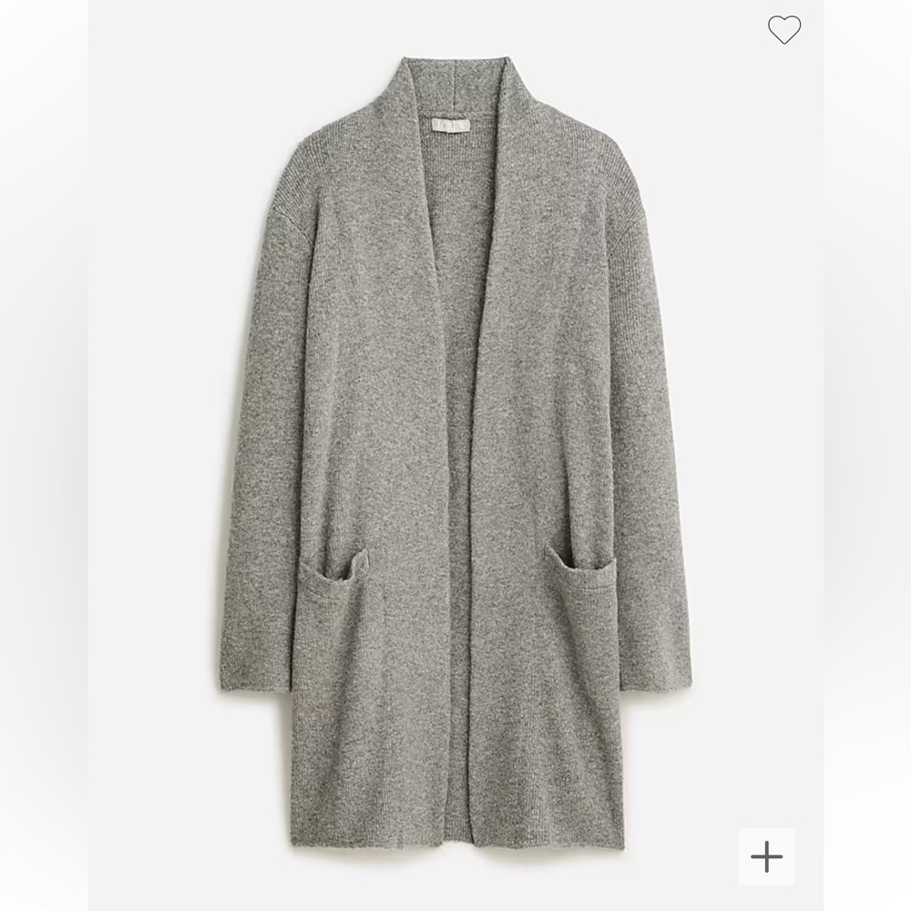 J.Crew Cocoon Sweater Blazer in Gray